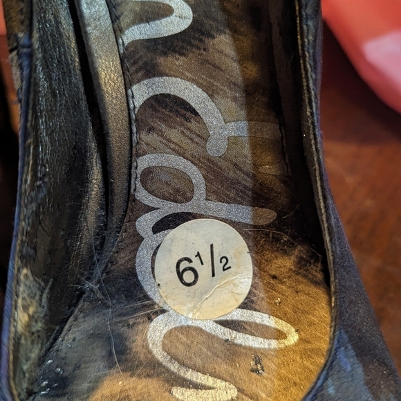 Sam Edelman Ulysa Platform Pump Heels In Midnight Blue Purple Green Size 6.5 - Picture 5 of 8